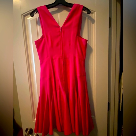 Rebecca Taylor Hot Pink Fit & Flare Mini Dress 4 - Picture 5 of 6